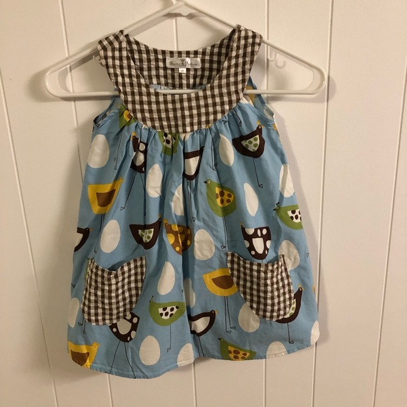Baxter & Beatrice Sleeveless Bird Print Dress 4T - Picture 1 of 4